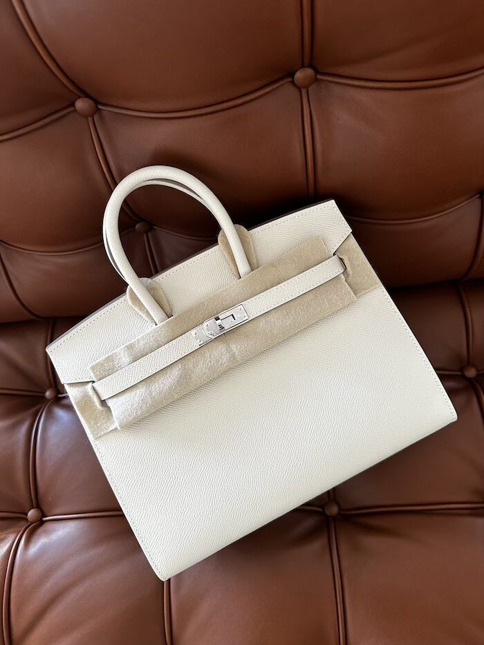 Hermès Birkin 25 Sellier Beton Epsom Palladium Hardware