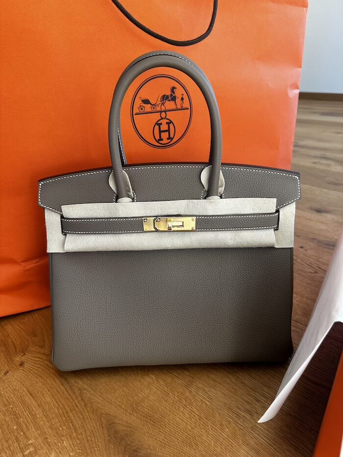 Hermès Birkin 30 Etoupe Togo Gold Hardware