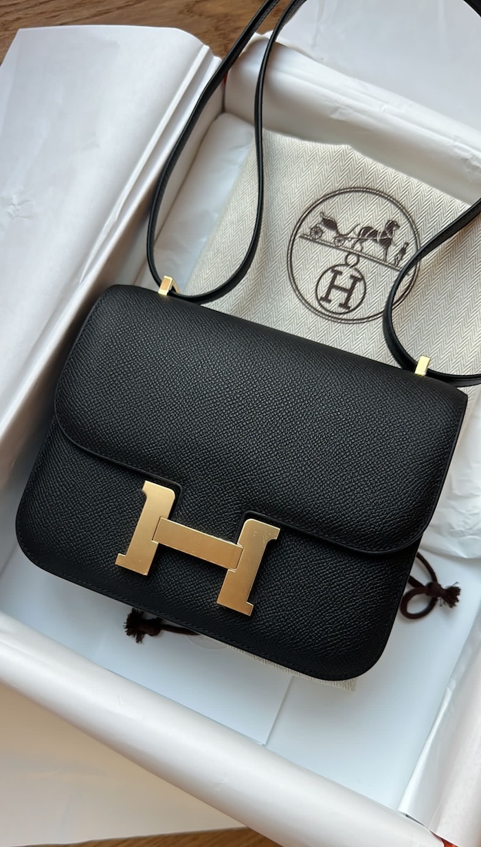 Hermès Constance Mini Black Epsom Gold Hardware