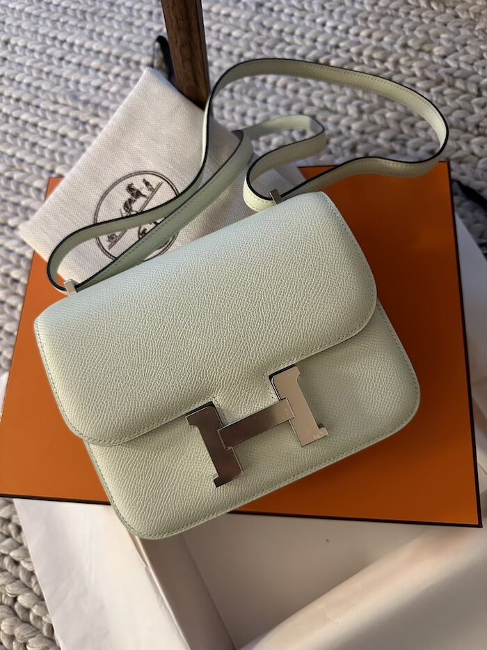 Hermès Constance Mini Vert Fizz Epsom Palladium Hardware